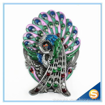 Peacock design princess hand mirror desktop mirror